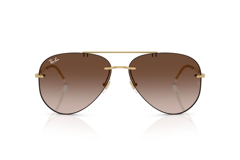 LENTES DE SOL DORADO DEGRADADOS RAY-BAN - 1