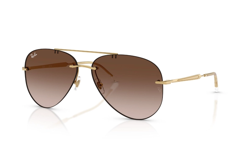 LENTES DE SOL DORADO DEGRADADOS RAY-BAN - 2