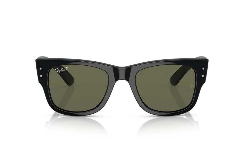 LENTES DE SOL MEGA WAYFARER NEGRO POLARIZADOS ANTIREFLEJOS RAY-BAN - 1