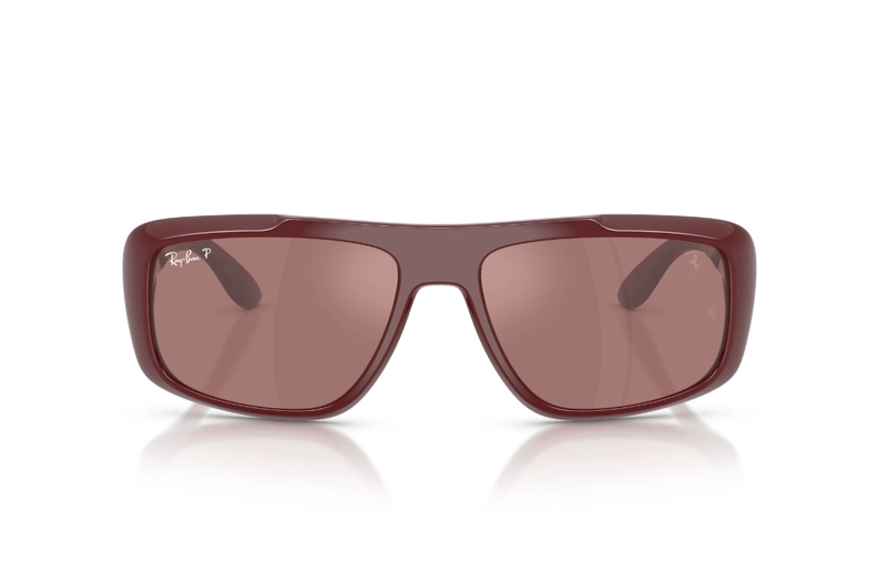 LENTES DE SOL ROJO POLARIZADOS ANTIRELFEJOS ESPEJADOS RAY-BAN - 1