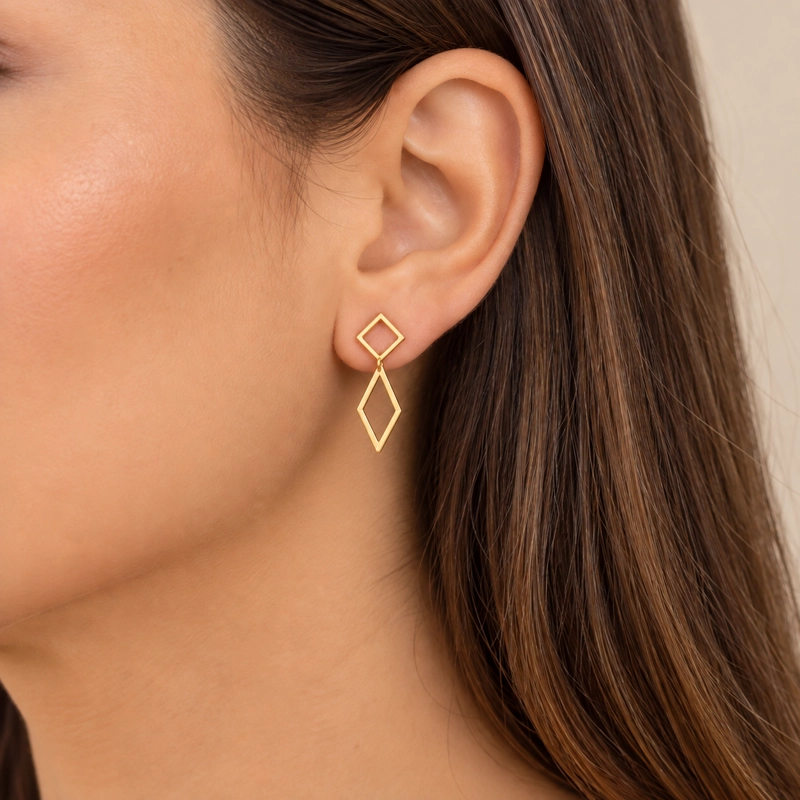 AROS COLGANTES MUJER RIALTO DORADO - 2