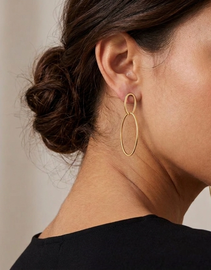 AROS COLGANTES MUJER RIALTO DORADO - 1