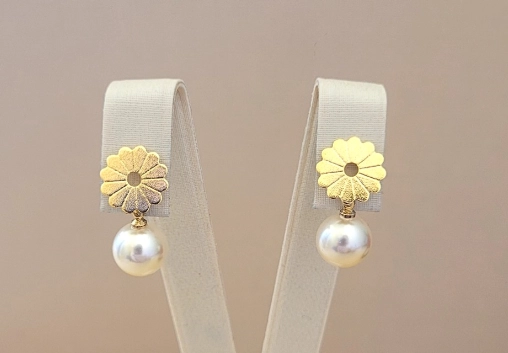 AROS COLGANTES PERLA MUJER RIALTO BLANCO - 1