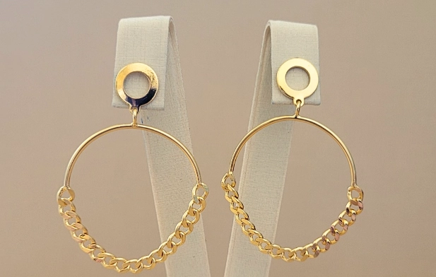 AROS COLGANTES MUJER RIALTO DORADO - 1