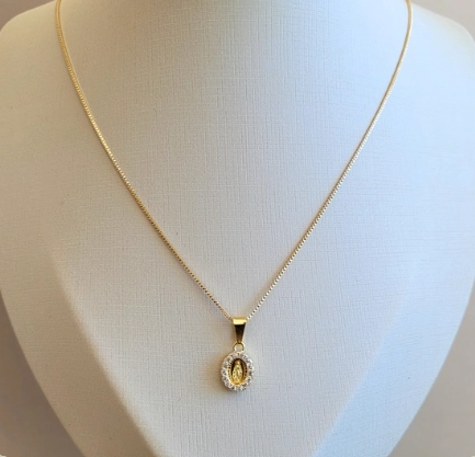 COLLAR VIRGEN MUJER RIALTO DORADO - 1