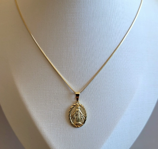 COLLAR VIRGEN MARIA MUJER RIALTO DORADO - 2