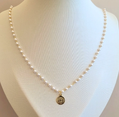 COLLAR SAN BENITO PERLAS MUJER - 1