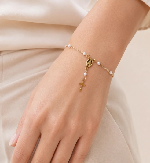 PULSERA DENARIO PERLAS MUJER RIALTO - 1
