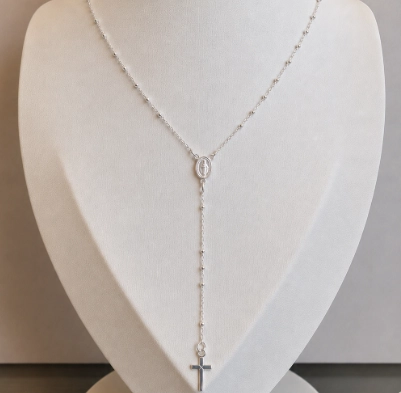 COLLAR ROSARIO PLATA 925 - 2