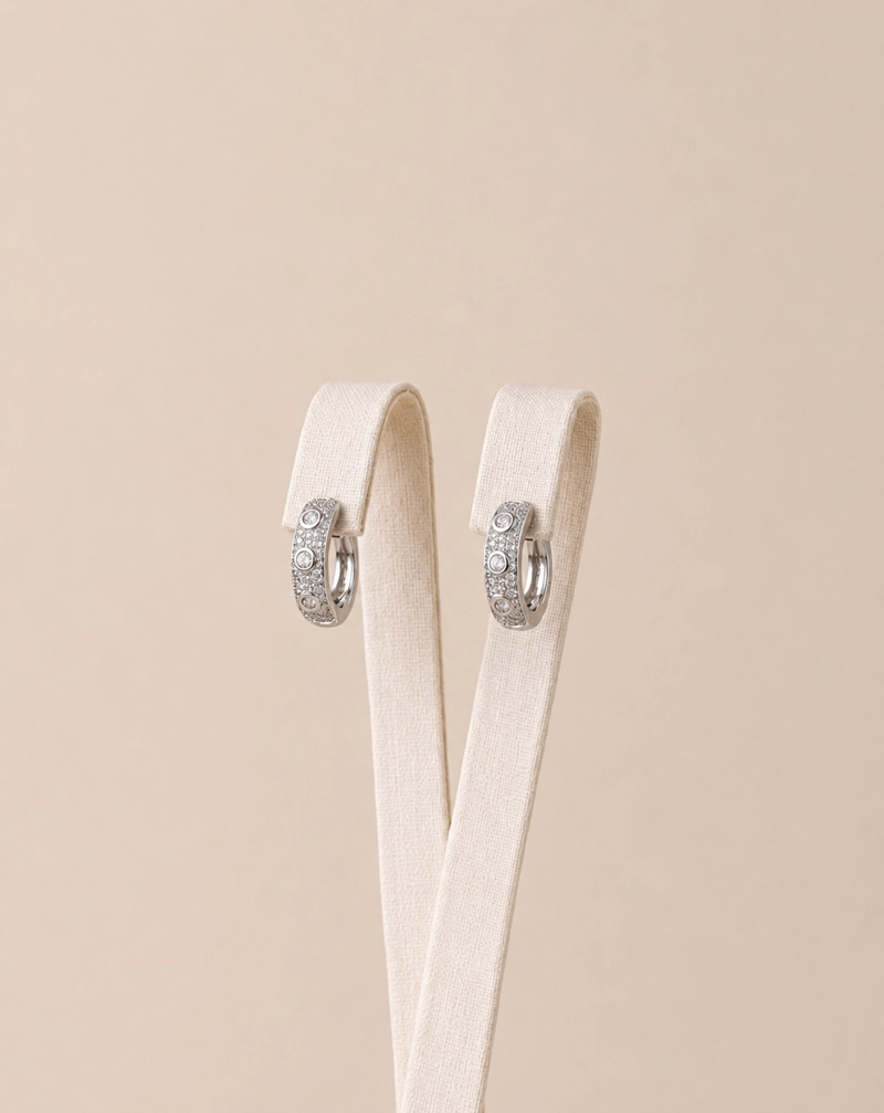 ARGOLLAS PLATA CON CIRCONES MUJER - 1