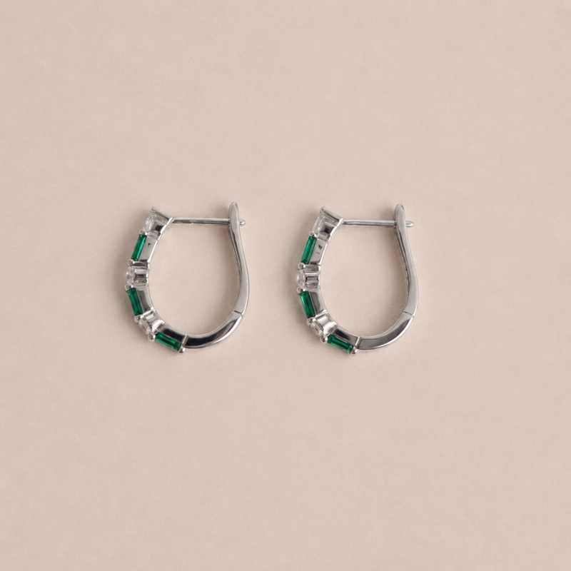 ARGOLLAS BRILLANTES PLATA 925 MUJER RIALTO - 2