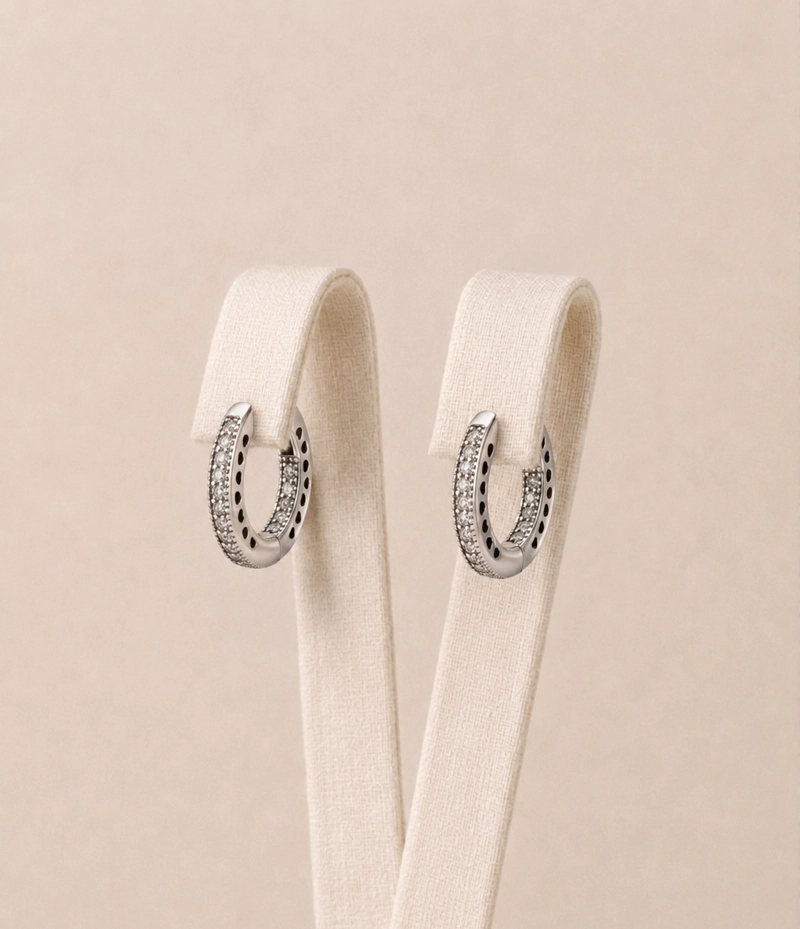 ARGOLLAS BRILLANTES MICRO CIRCONES PLATA 925 MUJER RIALTO - 1