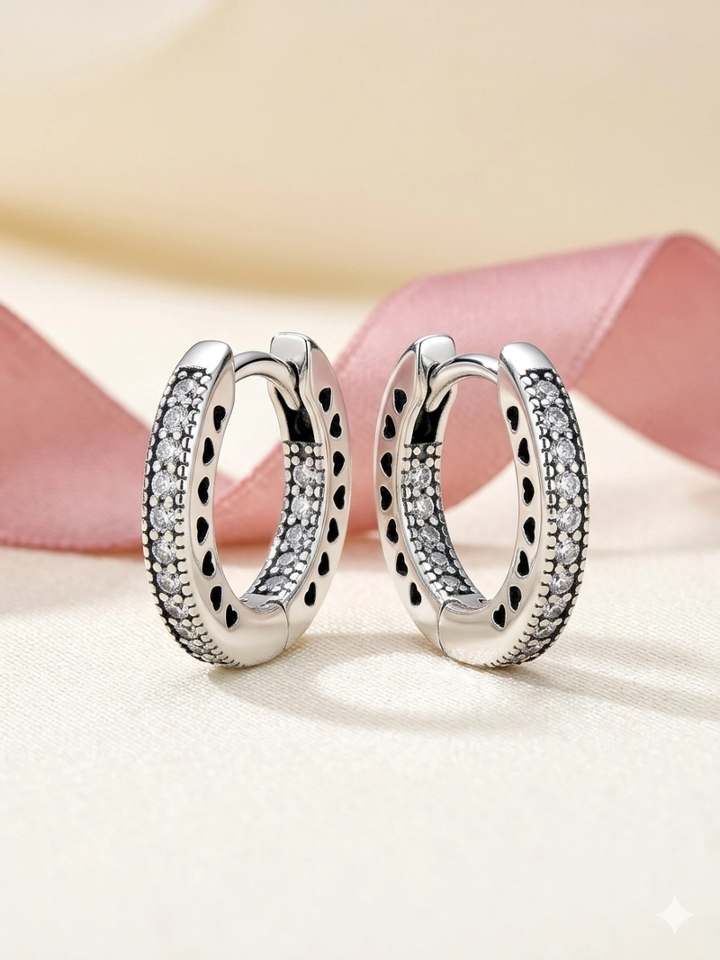 ARGOLLAS BRILLANTES MICRO CIRCONES PLATA 925 MUJER RIALTO - 2