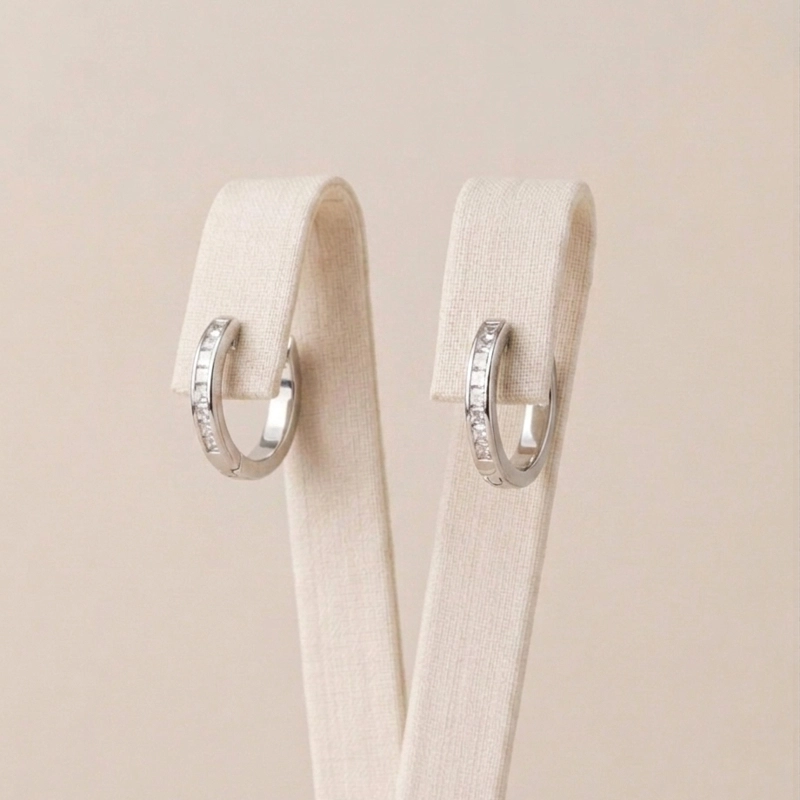 ARGOLLAS PLATA 925 CON MICRO CIRCONES MUJER RIALTO - 1