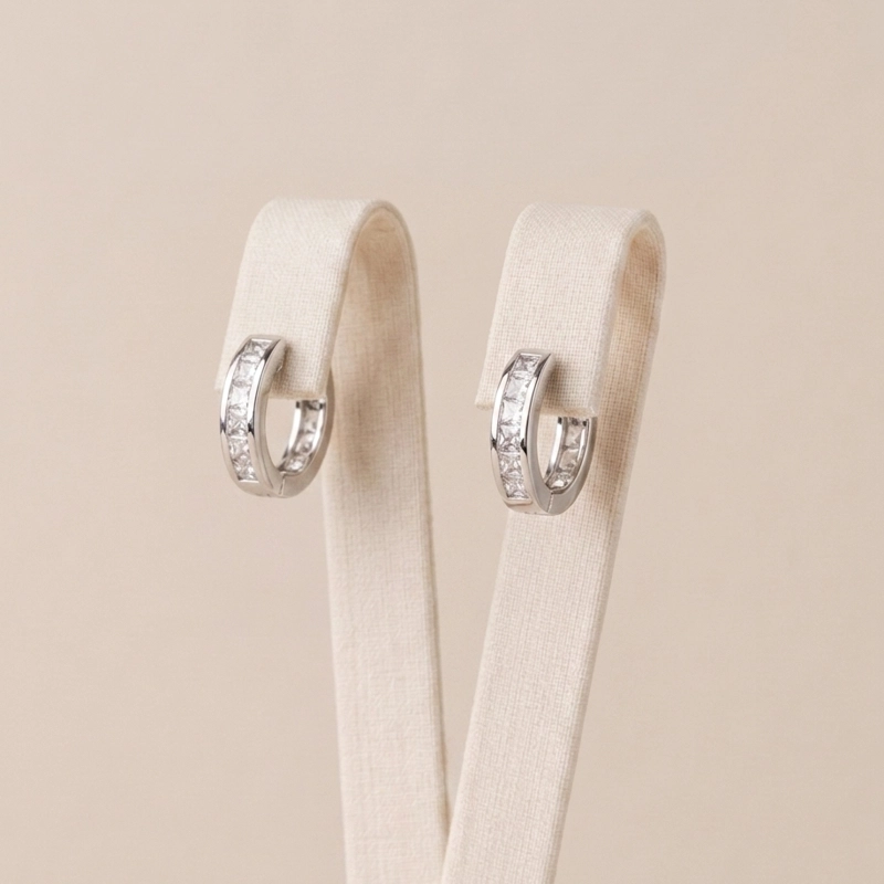 ARGOLLAS PLATA 925 CON MICRO CIRCONES MUJER RIALTO - 1