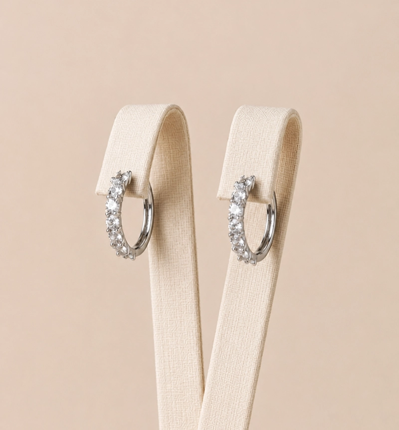 ARGOLLAS PLATA 925 CON MICRO CIRCONES MUJER RIALTO - 1