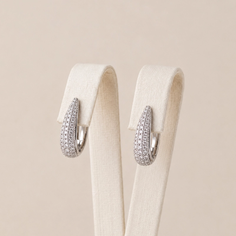 ARGOLLAS PLATA 925 CON MICRO CIRCONES MUJER RIALTO - 1