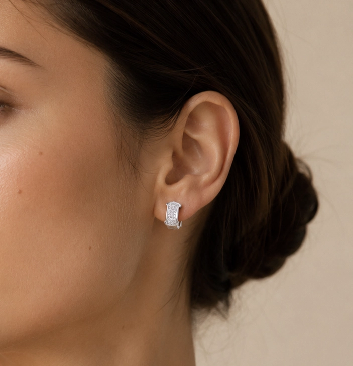 ARGOLLAS PLATA 925 CON MICRO CIRCONES MUJER RIALTO - 2