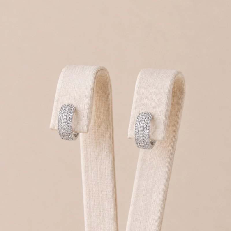 ARGOLLAS PLATA 925 CON MICRO CIRCONES MUJER RIALTO - 1