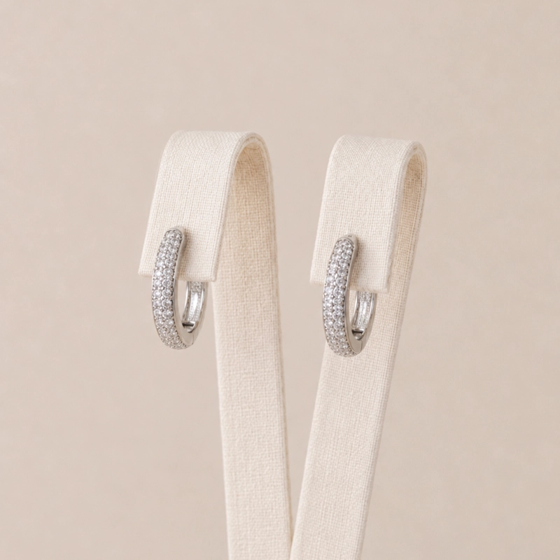 ARGOLLAS PLATA 925 CON MICRO CIRCONES MUJER RIALTO - 1