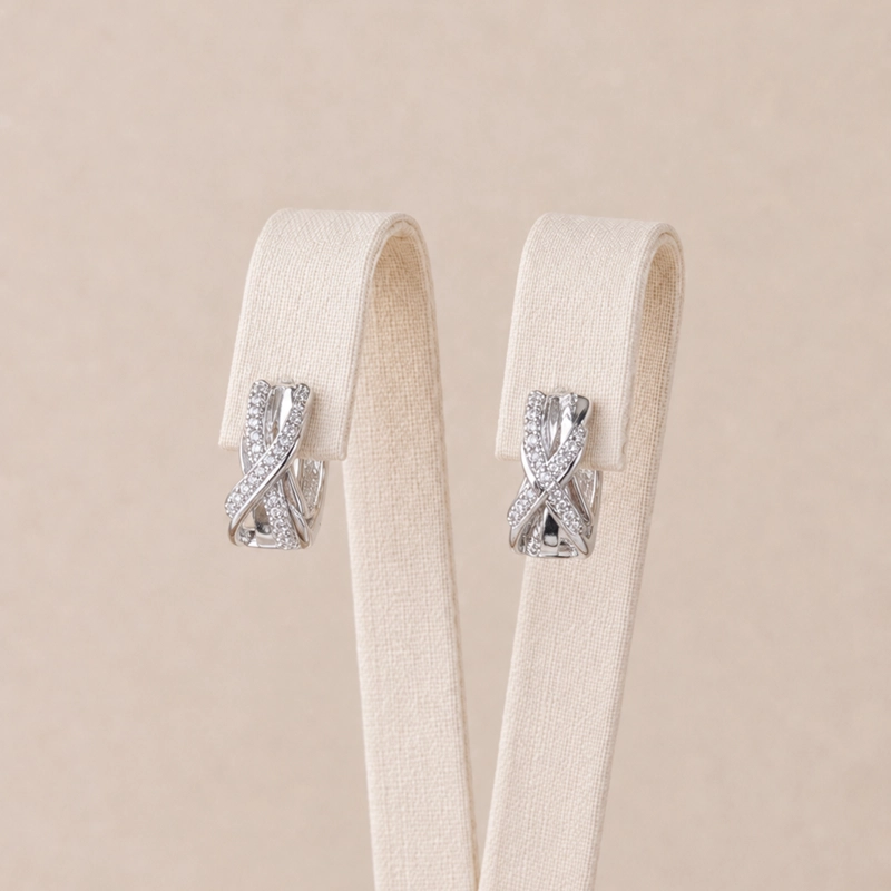 ARGOLLAS PLATA 925 CON MICRO CIRCONES MUJER RIALTO - 1