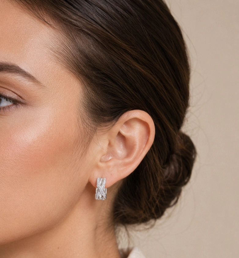 ARGOLLAS PLATA 925 CON MICRO CIRCONES MUJER RIALTO - 3