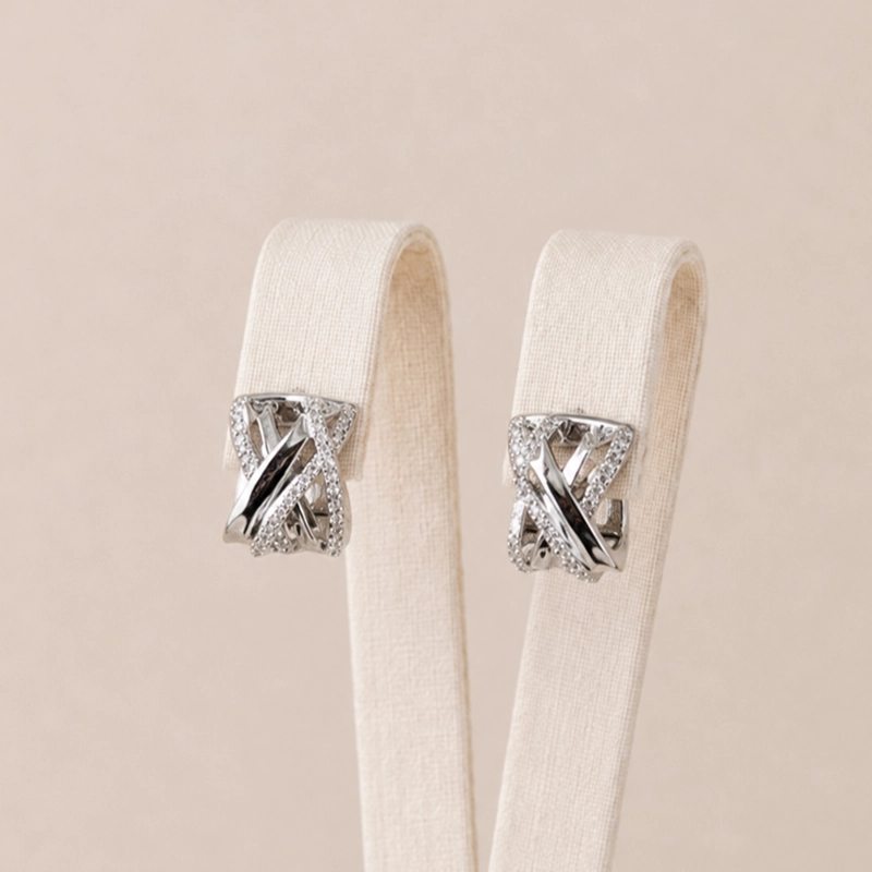 ARGOLLAS PLATA 925 CON MICRO CIRCONES MUJER RIALTO - 1