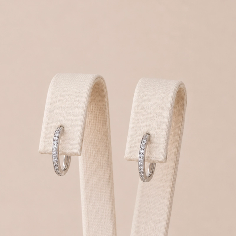 ARGOLLAS PLATA 925 CON MICRO CIRCONES MUJER RIALTO - 1