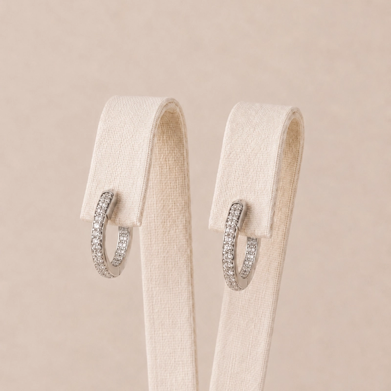 ARGOLLAS PLATA 925 CON MICRO CIRCONES MUJER RIALTO - 1