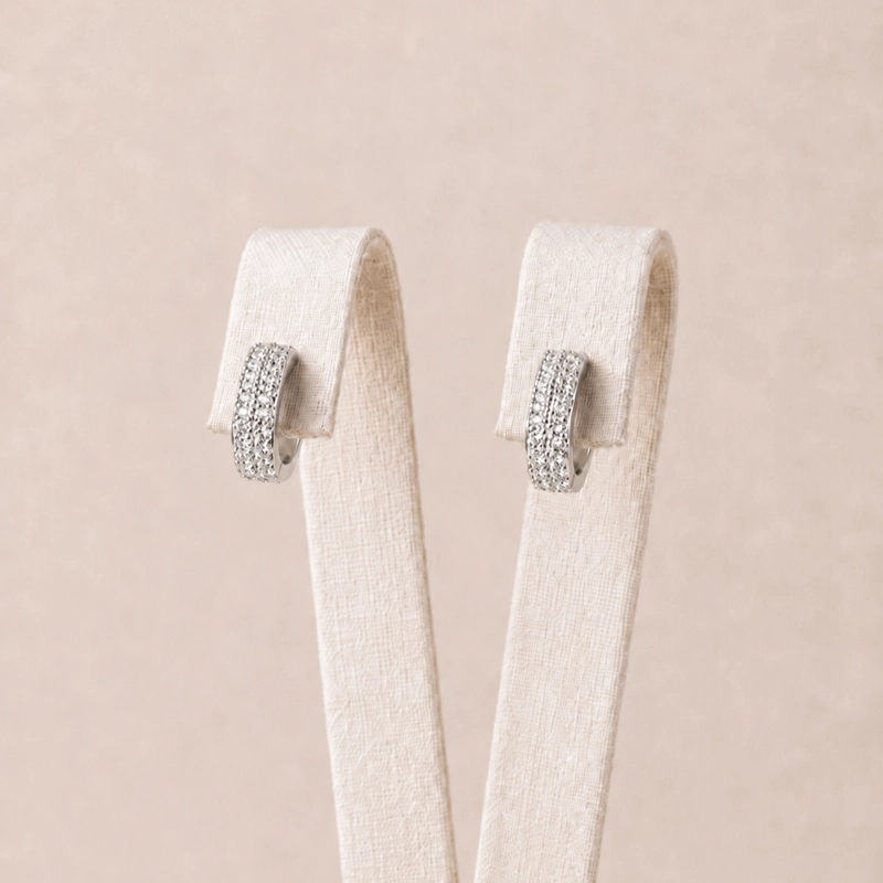 ARGOLLAS PLATA 925 CON MICRO CIRCONES MUJER RIALTO - 1