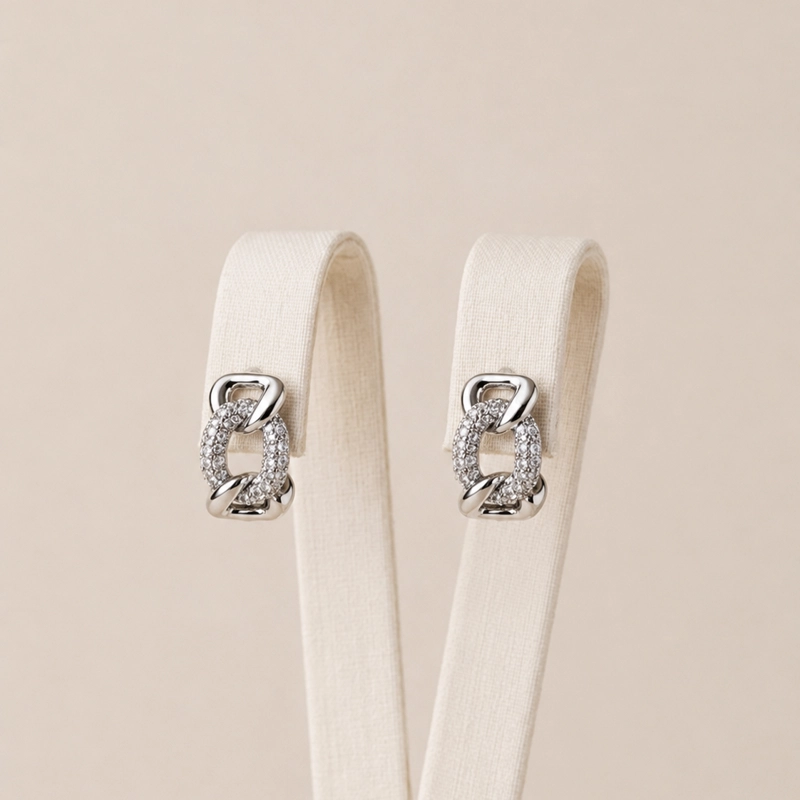 ARGOLLAS PLATA 925 CON MICRO CIRCONES MUJER RIALTO - 1