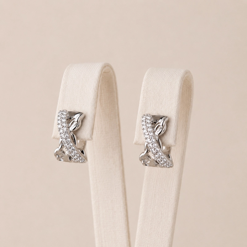 ARGOLLAS PLATA 925 CON MICRO CIRCONES MUJER RIALTO - 1