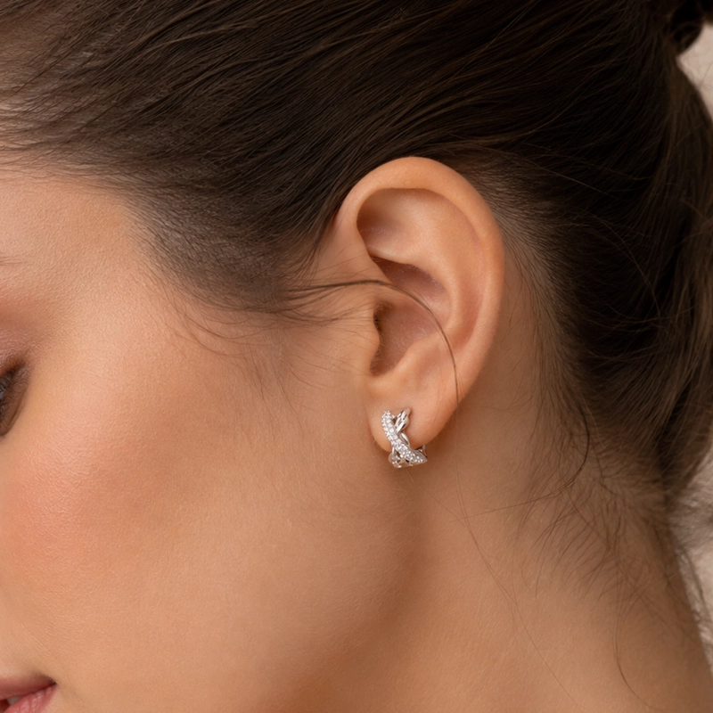 ARGOLLAS PLATA 925 CON MICRO CIRCONES MUJER RIALTO - 2