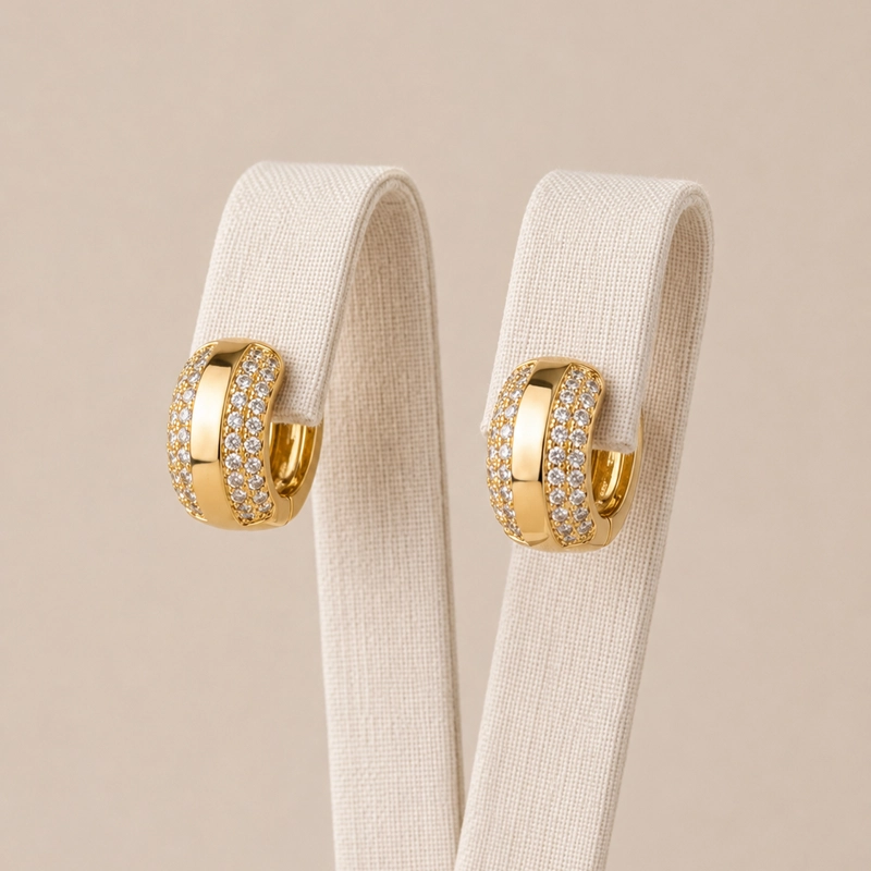 ARGOLLAS ENCHAPE DE ORO 18K MUJER RIALTO - 1