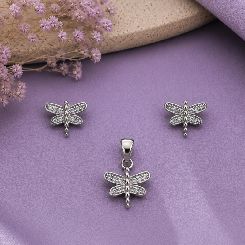 CONJUNTO AROS + COLGANTE LIBE LULA BRILLANTE PLATA 925 MUJER RIALTO - 1