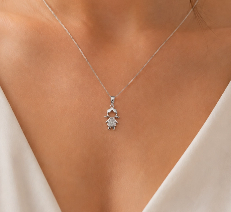 COLGANTE NIÑA BRILLANTE PLATA 925 MUJER RIALTO - 2