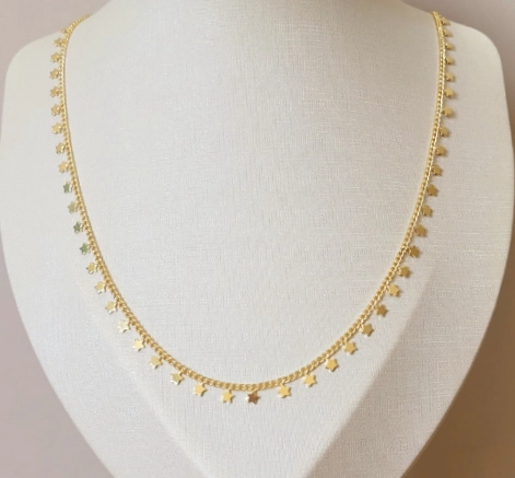 COLLAR ESTRELLAS MUJER RIALTO DORADO - 1