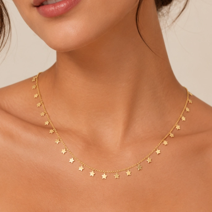COLLAR ESTRELLAS MUJER RIALTO DORADO - 2