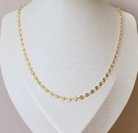 COLLAR BRILLANTE ENCHAPE EN ORO 18 K MUJER RIALTO DORADO - 1