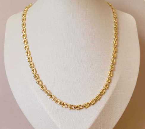COLLAR DE ESLABONES MUJER RIALTO DORADO - 1