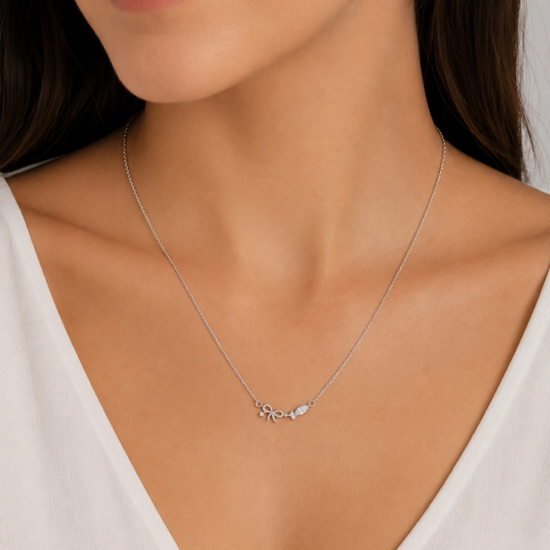 COLLAR LAZO PLATA 925 MUJER RIALTO - 3