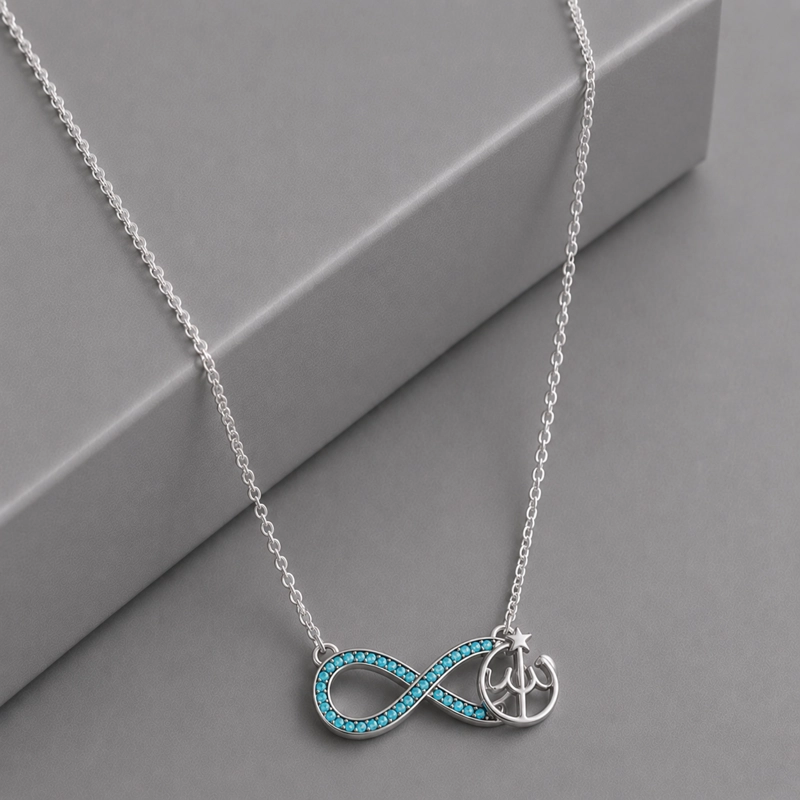 COLLAR INFINITO TURQUESA PLATA 925 MUJER RIALTO - 1