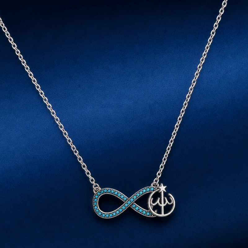 COLLAR INFINITO TURQUESA PLATA 925 MUJER RIALTO - 2