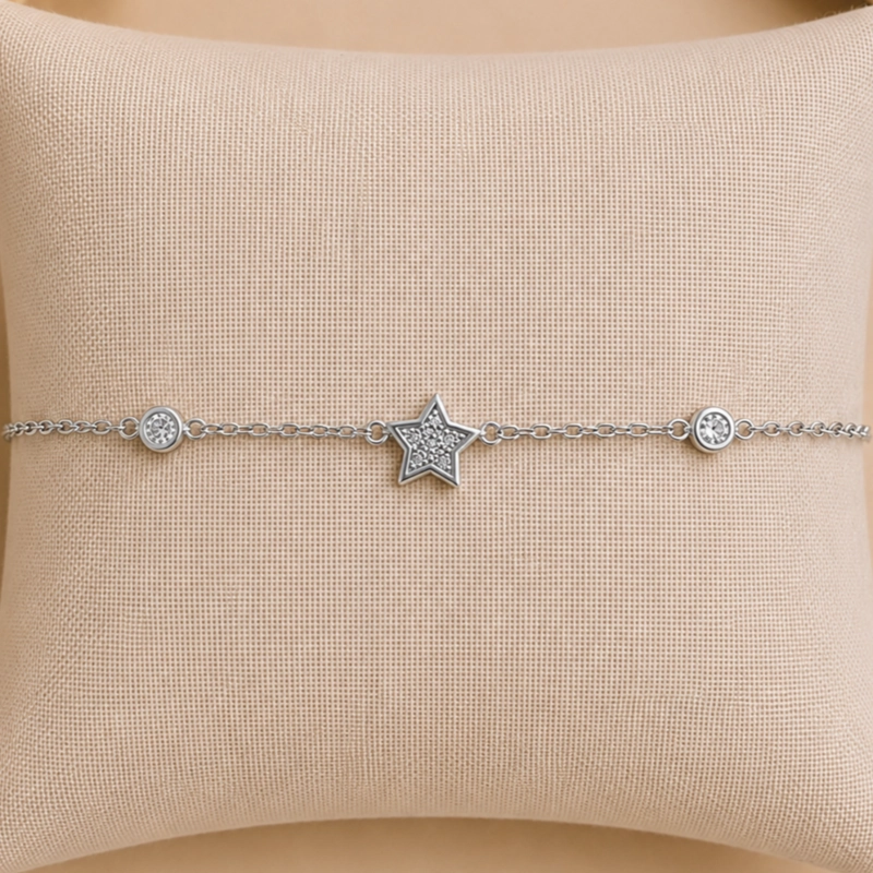 PULSERA ESTRELLA PLATA 925 MUJER RIALTO - 2
