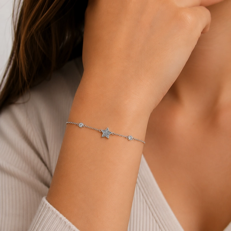 PULSERA ESTRELLA PLATA 925 MUJER RIALTO - 3