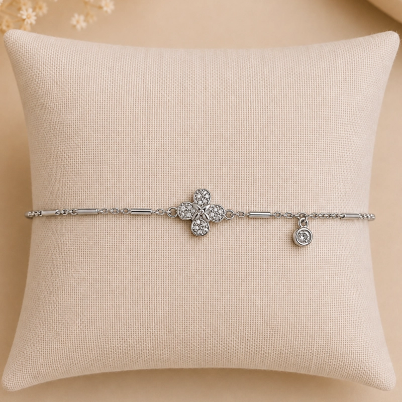 PULSERA FLOR PLATA MUJER RIALTO - 2