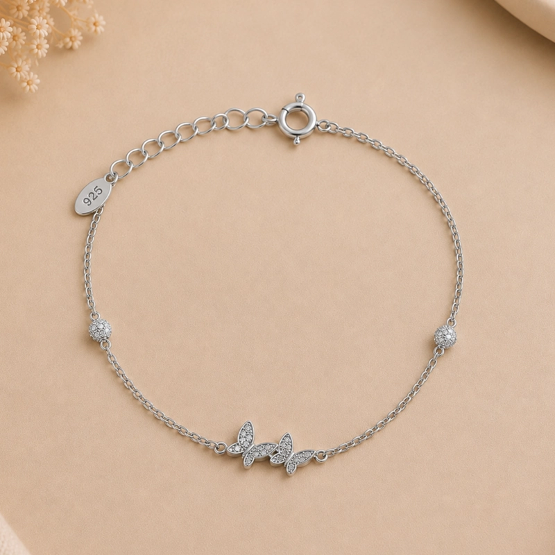 PULSERA MARIPOSA PLATA MUJER RIALTO - 1
