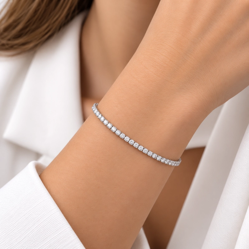 PULSERA TENIS PLATA BRILLANTE MUJER RIALTO - 2
