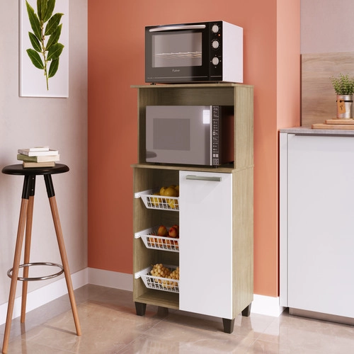MUEBLE AMUV BLANCO MICROONDAS HABANA 115X68X38 - 1