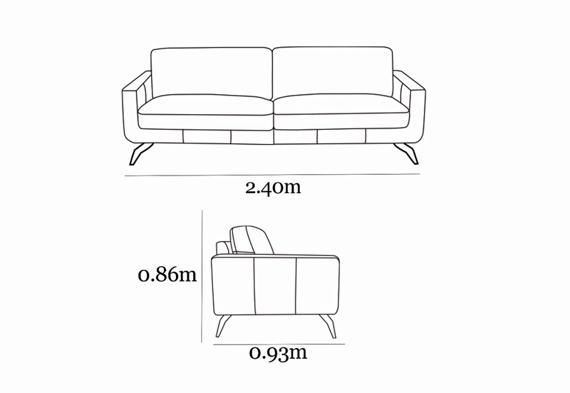 SOFÁ AMUV 3 CUERPOS BEIGE TRIVENTO CUERO - 5